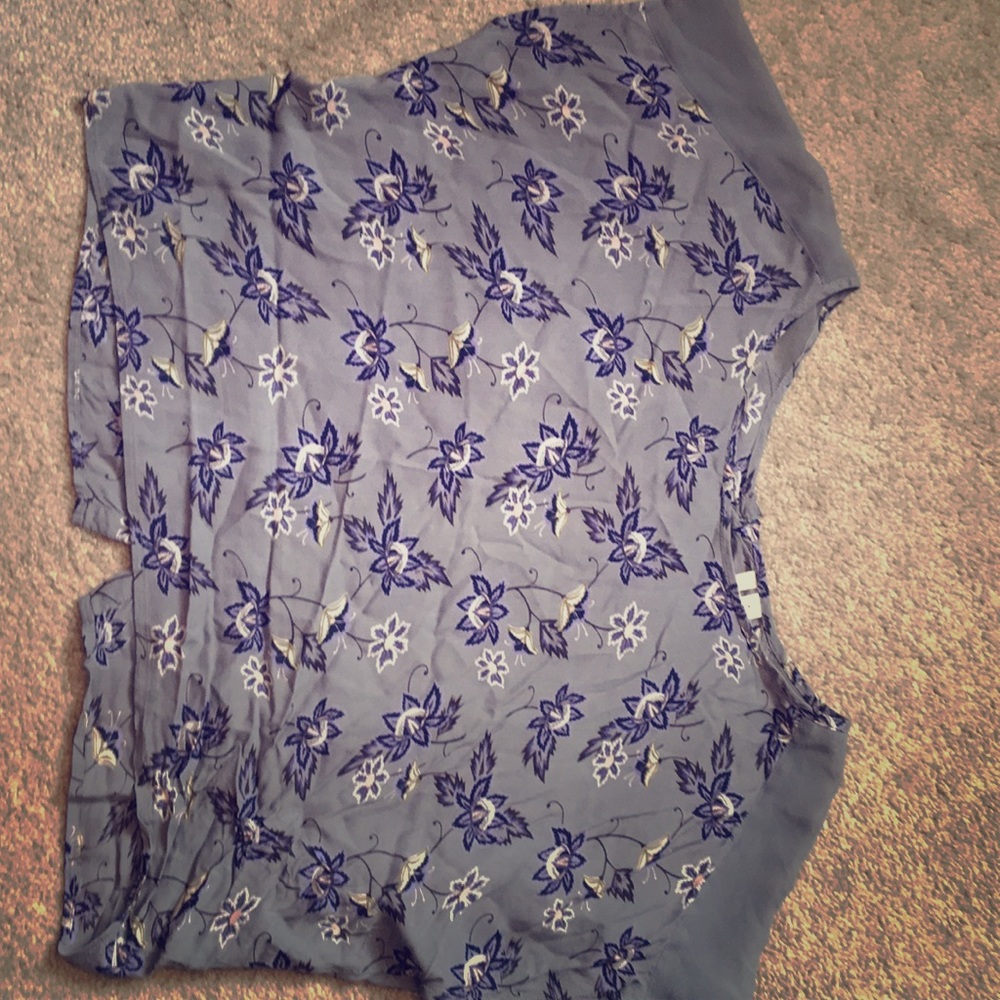 Floral print crop top